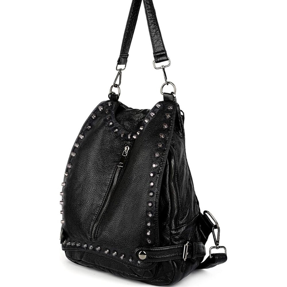 UTO Rivet Studded Backpack Purse - Picture 5 of 7